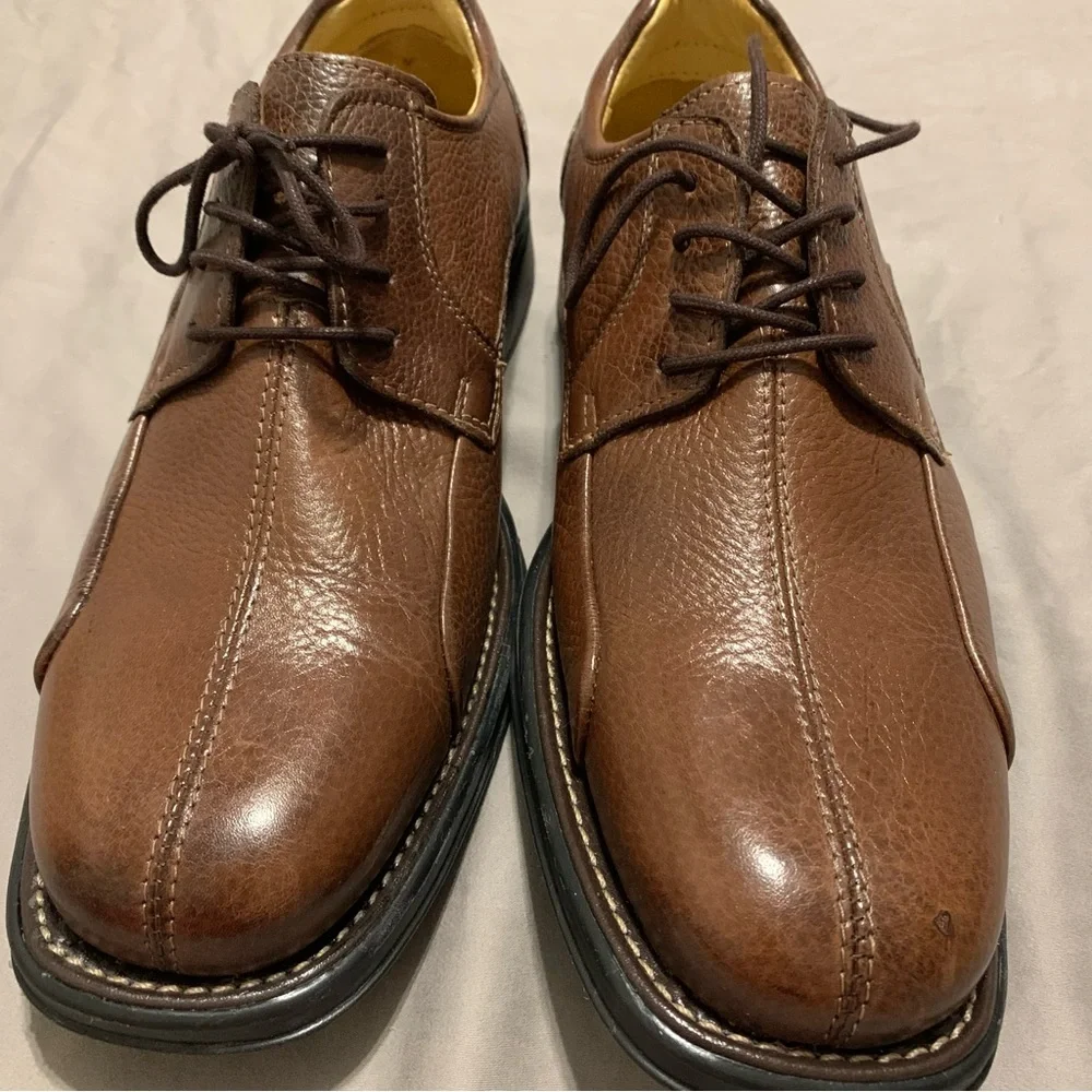Studio Belvedere Men's Brown Leather  9.5 NWOT‎ Dress Shoes